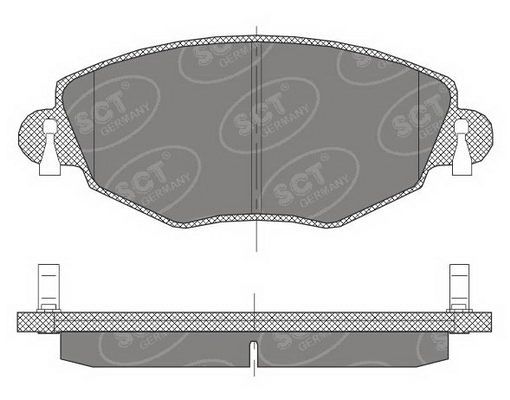 SCT GERMANY Piduriklotsi komplekt,ketaspidur SP 450 PR